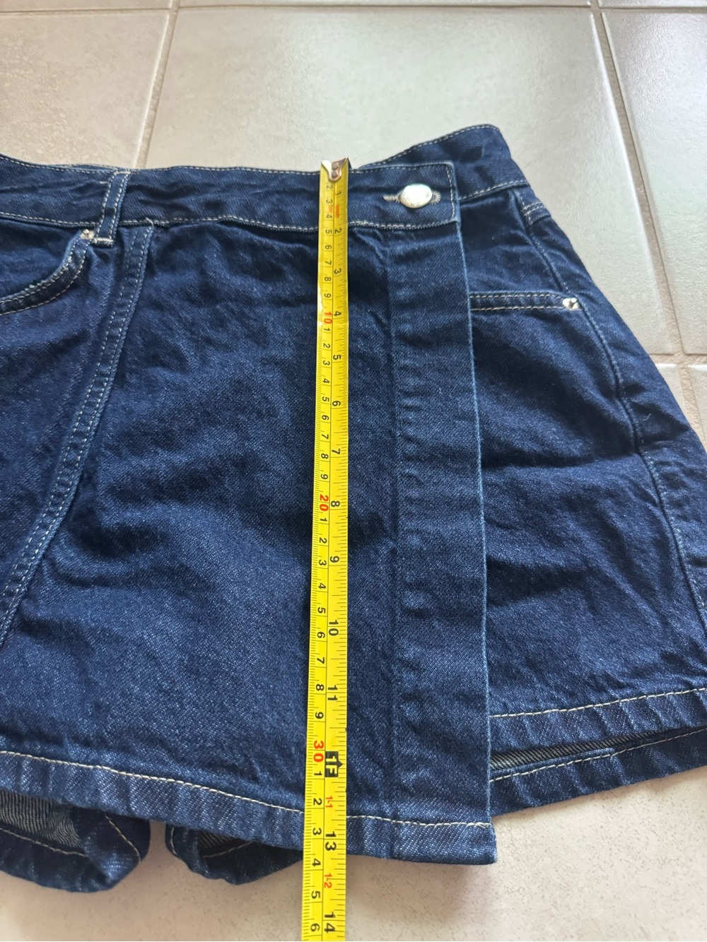 XS Zara Denim Skort - Picture 8 of 10